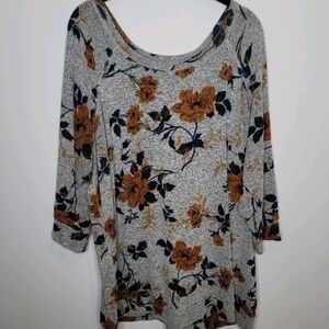 Market & Spruce Floral Top 3X